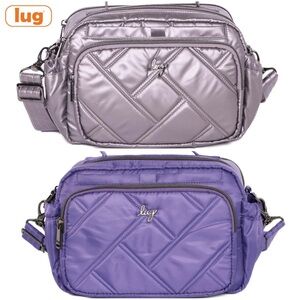 Lug Boomer Crossbody Bag Metallic Pearl or Amethyst NWT
